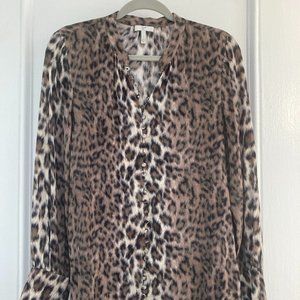 Leopard print blouse (by Joie)